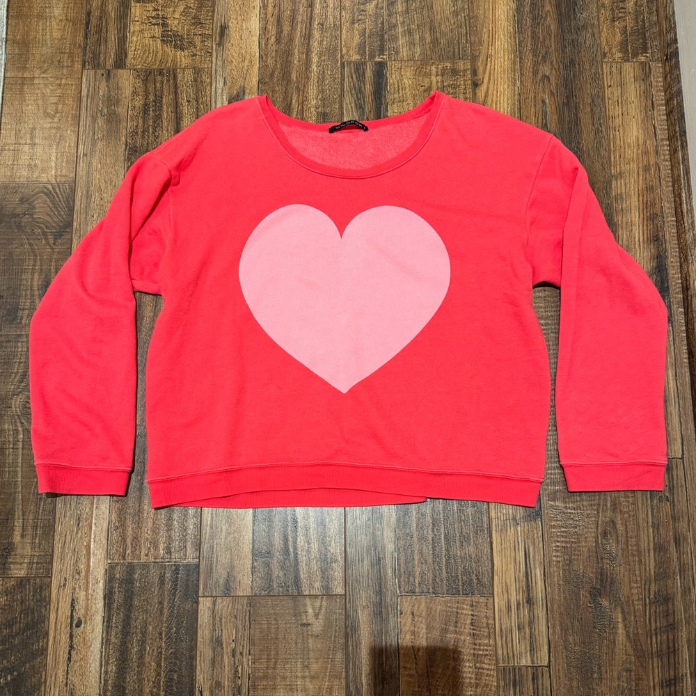 Wildfox heart slouchy sweatshirt